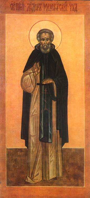 ST. DIODORUS, the Abbot of the Yuriev Monastery