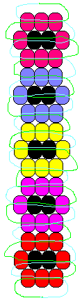Download Flower Keychain pony bead pattern | Buttons, Beads ...