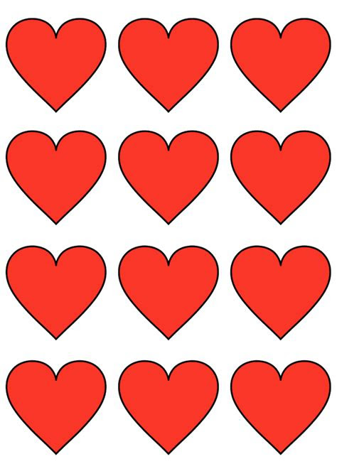  12 free printable heart templates cut outs freebie finding mom