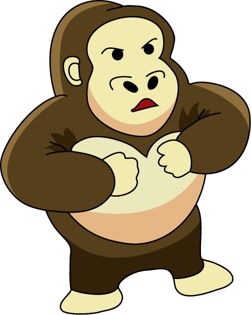 いろいろ ゴリラ イラスト ゴリラ イラストや