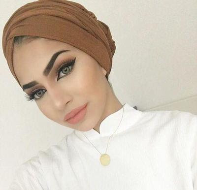 Model Hijab Turban Untuk Muka Bulat