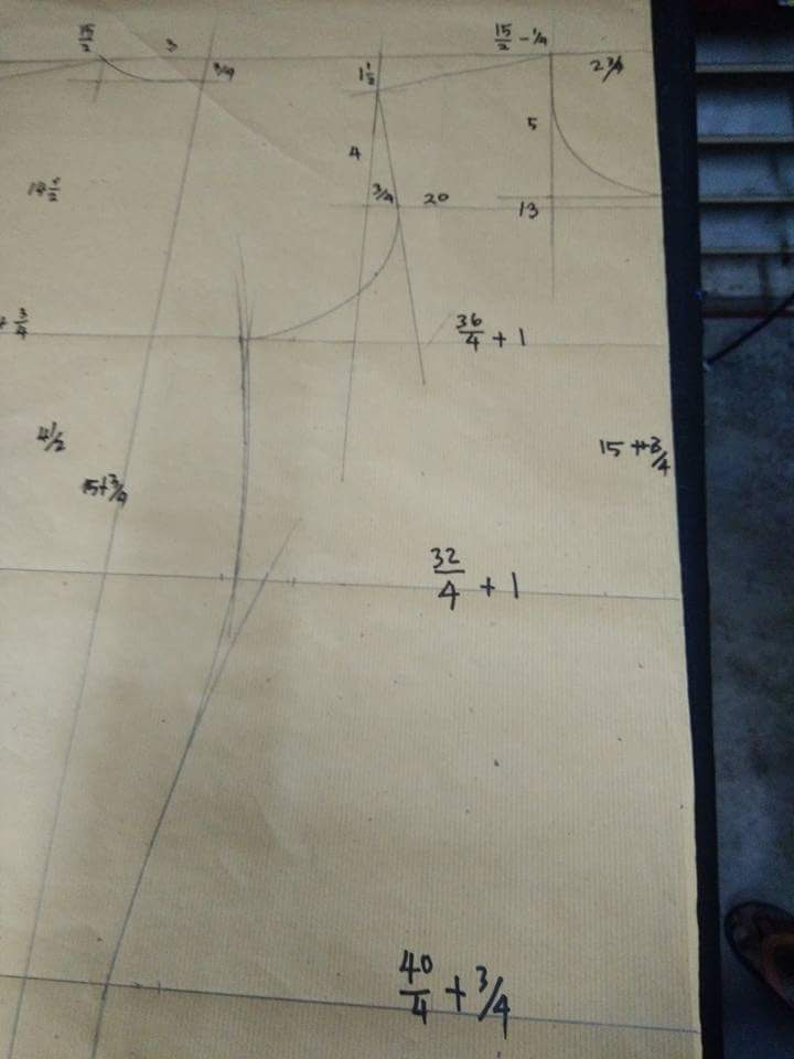Saya ada beri penerangan yang jelas dan mudah diikuti. Cara Lukis Pola Potong Kain Baju Kurung Moden Longgar Titipan Bundawidya