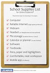 School Supplies List Online