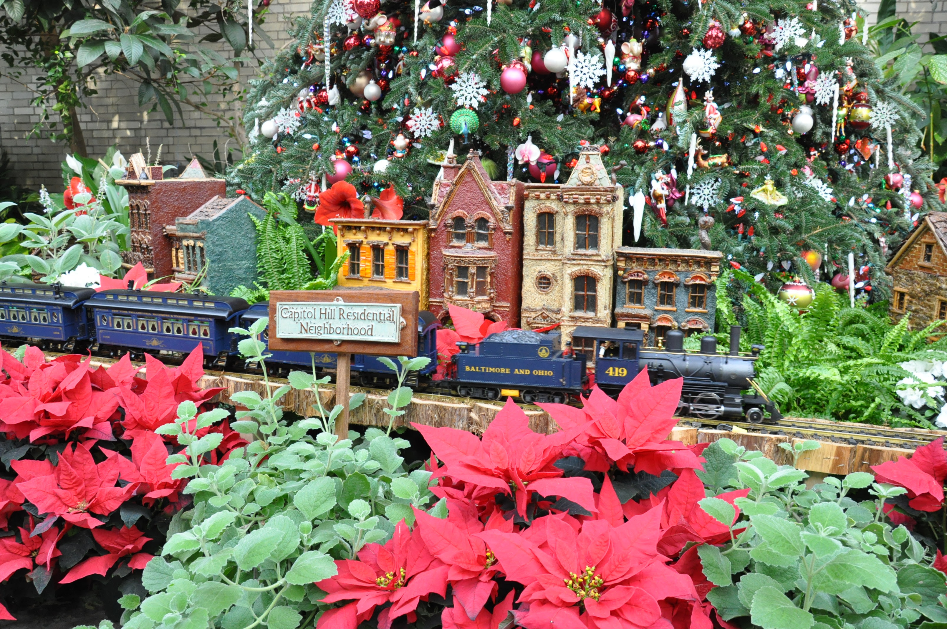 train display from Christmas past at the U.S Botanic Garden
