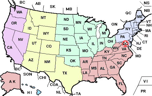 アメリカの地図いろいろ リンク集