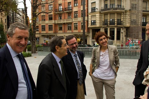 Con Juan Sáenz de Buruaga (BBK), Mario Fernández (BBK), Iñaki Murua e Ibone Bengoetxea