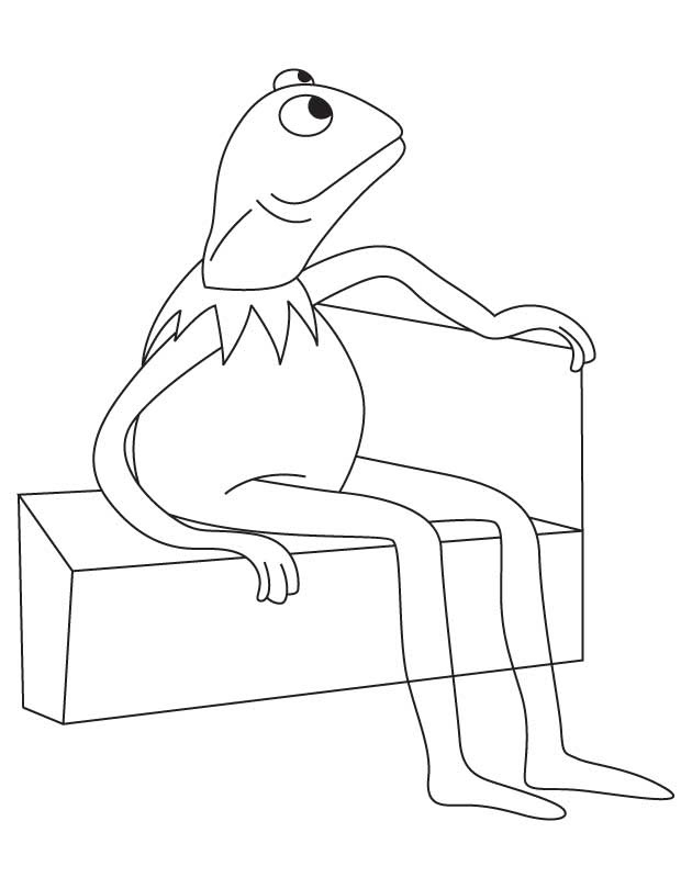 Kermit The Frog Coloring Page - Coloring Home