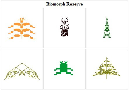 BlindWatchmaker biomorph generator 