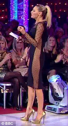 Sexy silhouette: The Stella creation was a more daring choice for Daly's usually conservative Strictly wardrobe