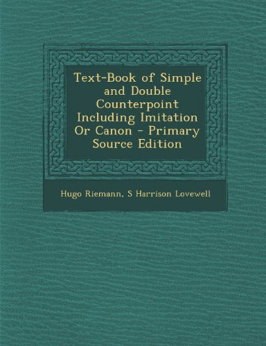 Double Counterpoint And Canon