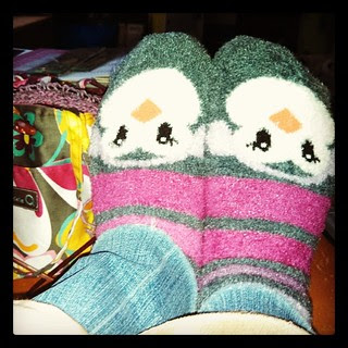 Snow Day! Great for comfy #penguin #socks, #knitting and dog cuddles! #winter #dellaQ