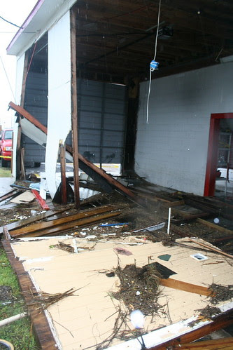Surfside Volunteer Fire Department ~ Fire Station Damage by adamdevaney