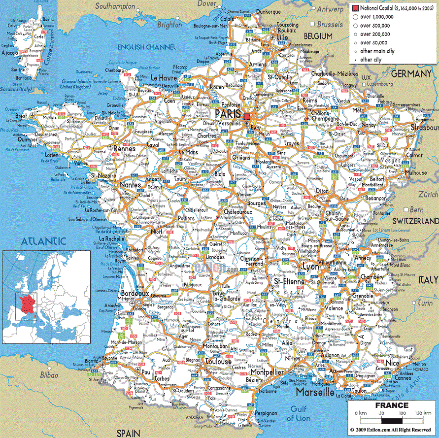 Carte géographique du Sud » Vacances - Arts- Guides Voyages