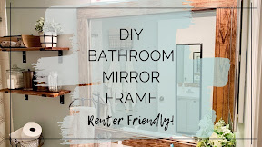 Renter Friendly Mirror Frame
