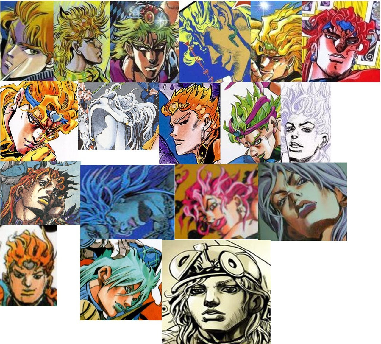 さだのりの徒然なる日記 Dioで見るジョジョ絵柄の変化って画像が面白い