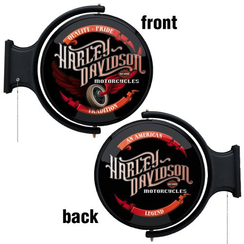 Harley-Davidson® Winged Wheel Rotating Pub Light