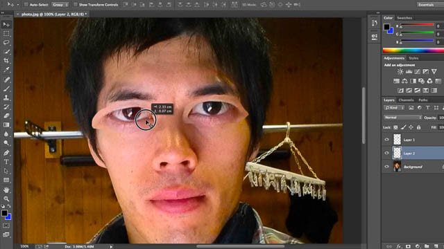 Photoshop さり気なく目をパッチリさせる方法 カズチャンネル