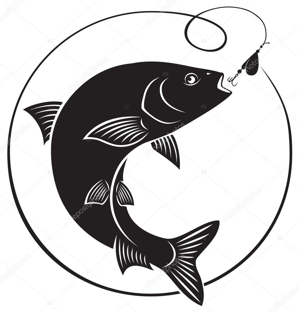 Download Chub fish silhouette — Stock Vector #61884759