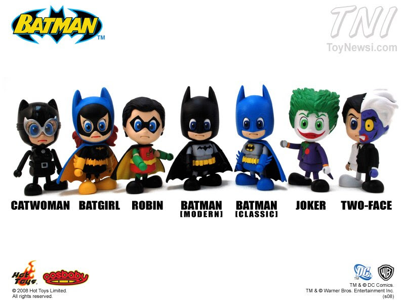 DC Comics 3" Batman CosBaby Figures From Hot Toys - DC 