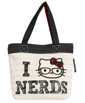 Hello Kitty I Heart Nerds Tote Bag