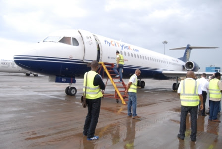 CTK Citylink Airlines Fokker 100 in happier times.