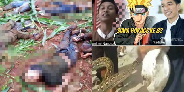 Berita Paling Viral: Penembakan Terduga Teroris, Ular Piton Bikin Panik hingga Jokowi Bingung Soal Naruto http://ift.tt/20kt43r - Berita Terbaru Terkini Hari Ini -  Berbagai peristiwa baik politik, tragedi hingga kriminal terjadi selama Sabtu (8/4/2017) kemarin. Di rangkum lima berita paling mencuri perhatian dari berbagai Sumber. Mulai dari tragedi penembakan terduga teroris di Tuban, Jawa Timur, kemunculan Ular Piton yang membuat pemerintah daerah dan polisi Sulawesi Barat menggerlar rapat, hingga jawabat Presiden Joko Widodo saat ditanya soal Naruto dan Hokage.