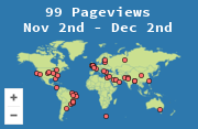 Locations of visitors to this page