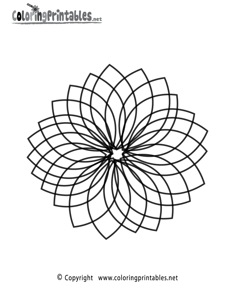 Complex Coloring Page  A Free Adult Coloring Printable