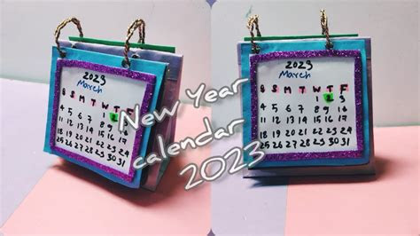  desk calendar 2023 diy 2023 calendar calendar design 2023 carft