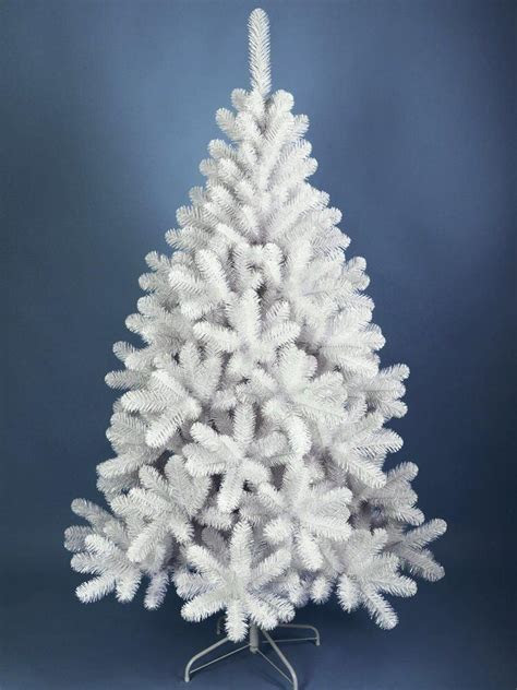 snow white artificial christmas tree  metal stand xmas