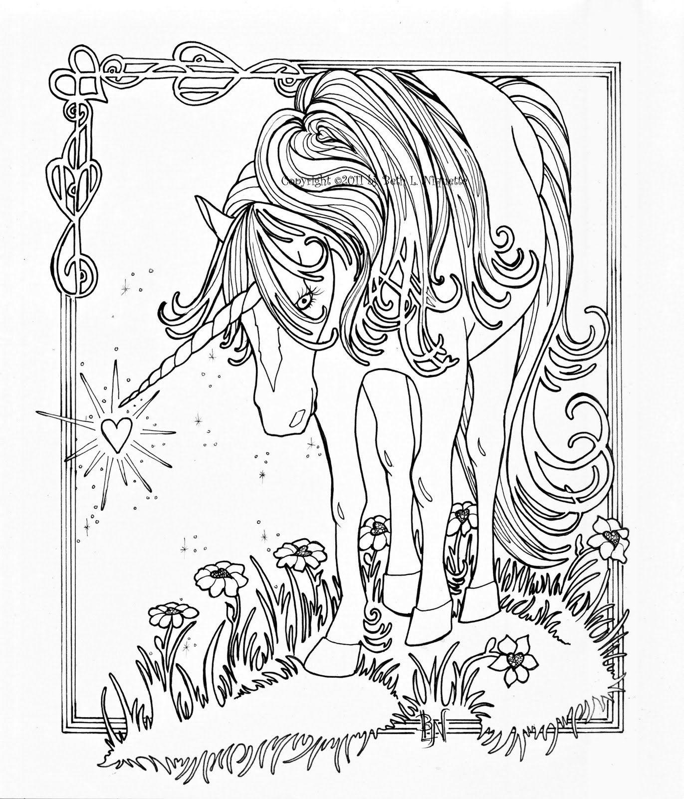 Free Unicorn Coloring Pages For Adults Download Free Clip Art Free Clip Art On Clipart Library