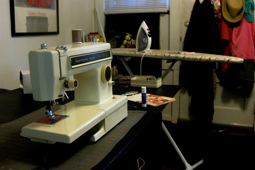 sewing in our little house