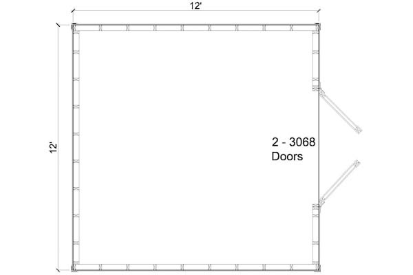 12x12 Shed Plans Gable Shed Storage Shed Plans icreatables.com