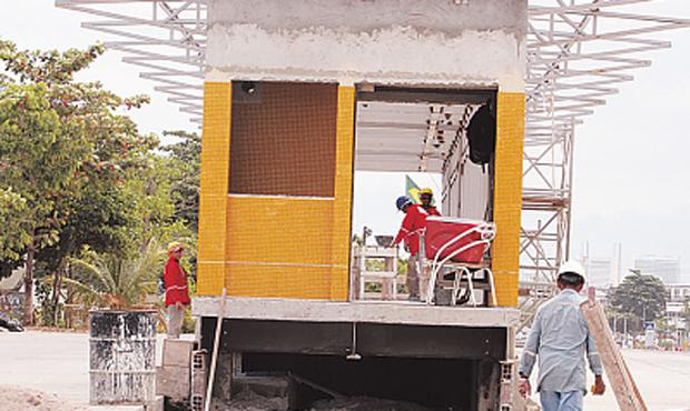 Uma das estações do BRT em Obras - Foto - Nando Chiappetta