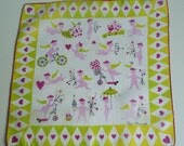 Vintage Peg Thomas Tammis Keefe Cherub Hankie - murdups