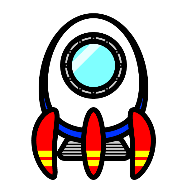かわいい宇宙船の無料イラスト 商用フリー オイデ43