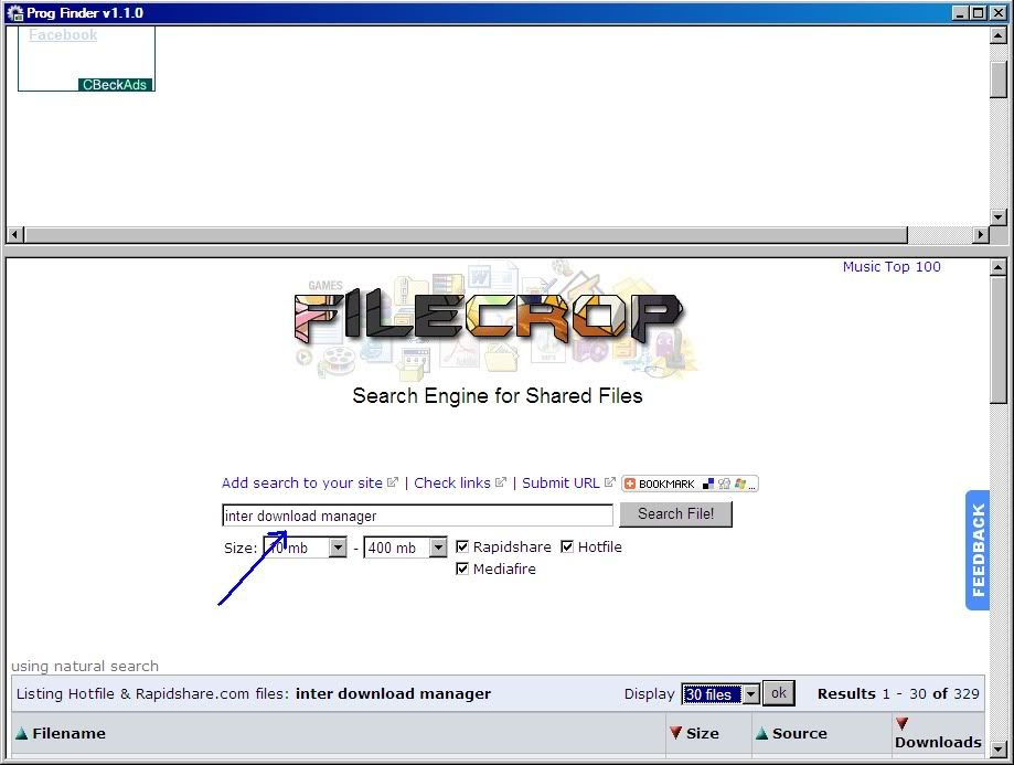 برنامج Filecrop لتحصل علي أي برنامج ت ريدة في 3 ثواني منmediafire