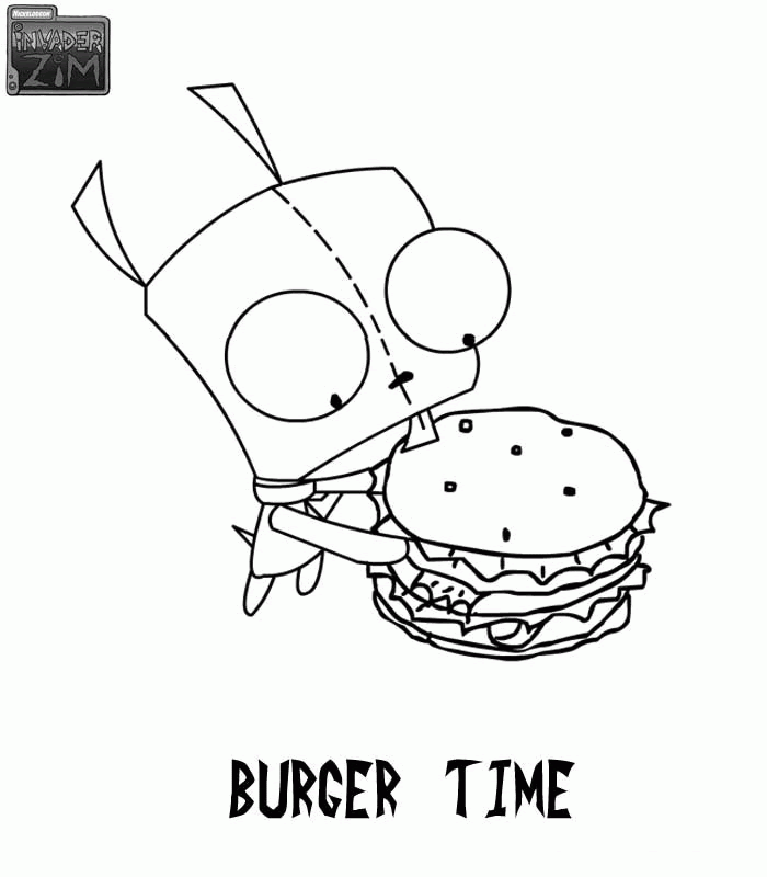 Free Invader Zim Gir Coloring Pages Download Free Clip Art Free