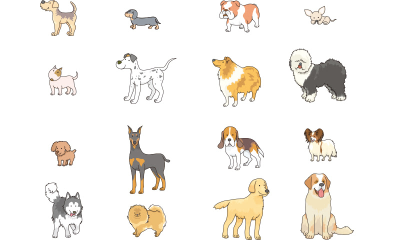 戌年 年賀状 をテーマにした無料イラスト素材10選 商用利用可 Acワークスのブログ