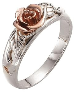 Clogau Gold Silver 9ct Rose Gold Royal Roses Ring Clogau Gold Silver 9ct Rose Gold Royal Roses Ring