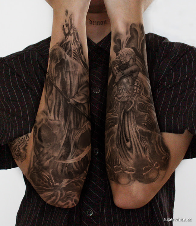 Good And Evil Angel Tattoos Tattoos Designs Ideas