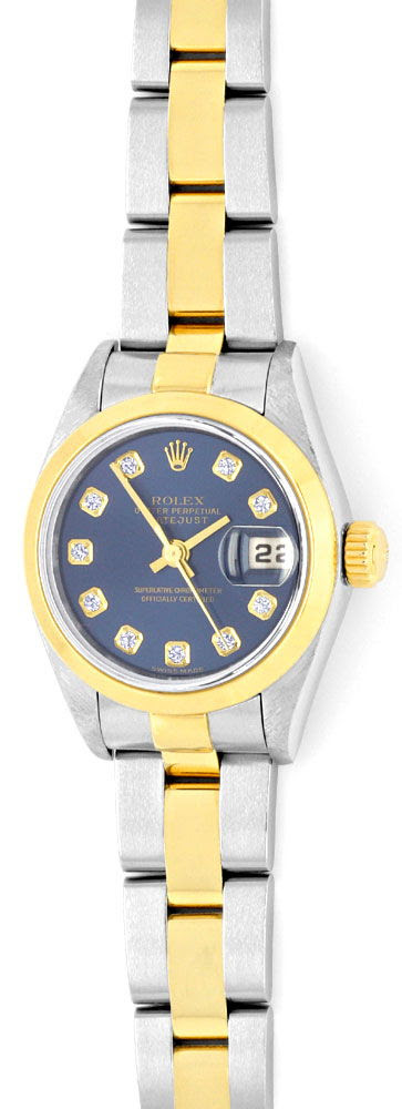 Originalfoto ROLEX DATEJUST DAME STAHLGOLD DIAMANTZIFFERBLATT
