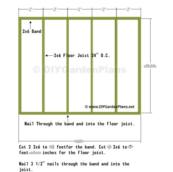 Floor / Cut List: Saltbox Shed Plans - Page 4