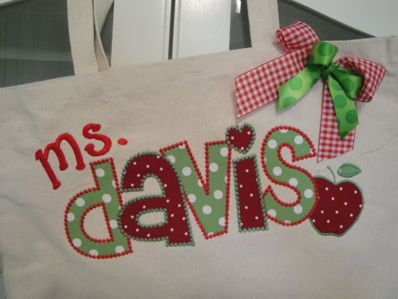 Personalized Canvas Tote Bag School College Preschool Overnight on ...