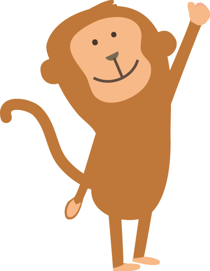 猿 さる のイラスト 無料イラストフリー素材