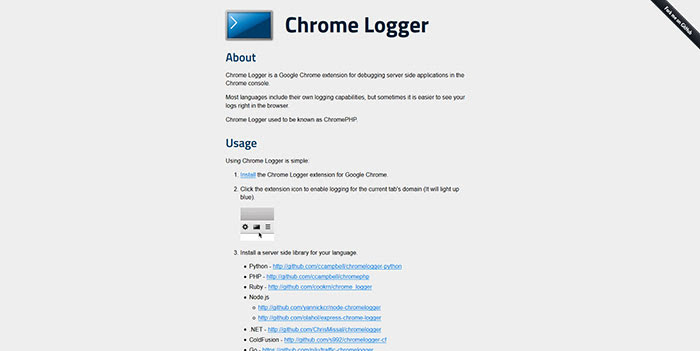 Chrome Logger