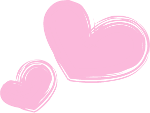 可愛いハートとリボンのイラスト 無料イラスト 姫系な素材