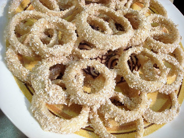 baked onion rings