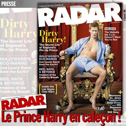 prince harry radar. RADAR : le Prince Harry en