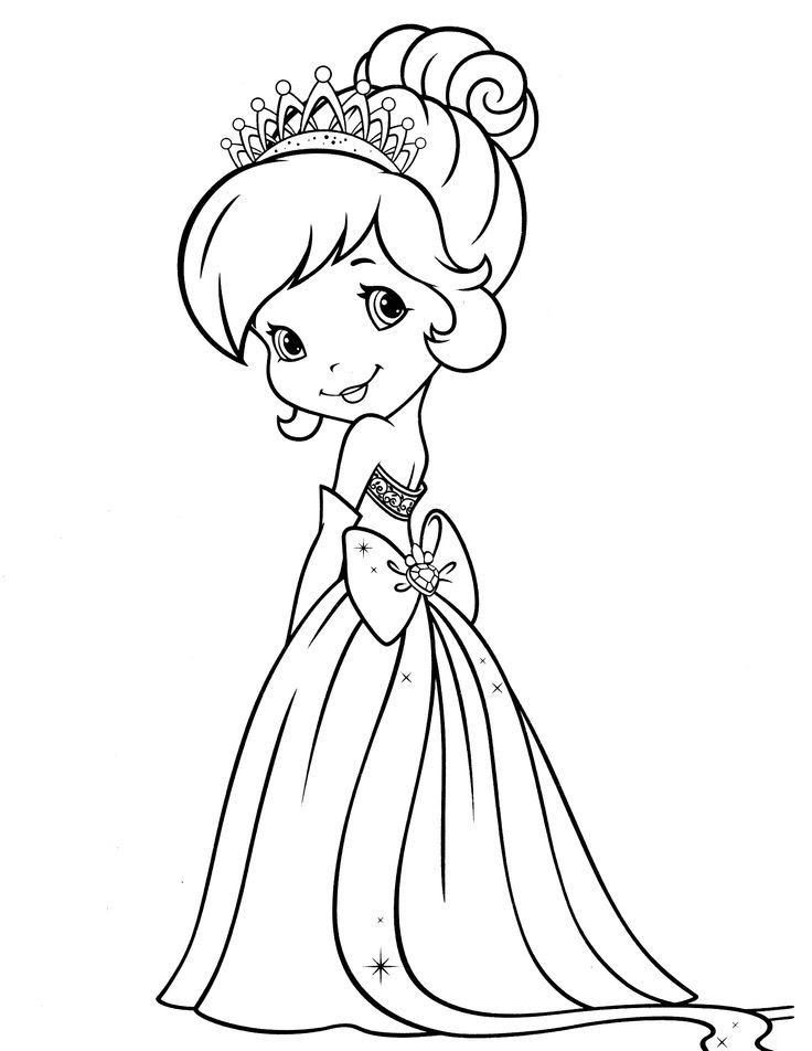 Strawberry Shortcake Coloring Pages Princess Clip Art Library